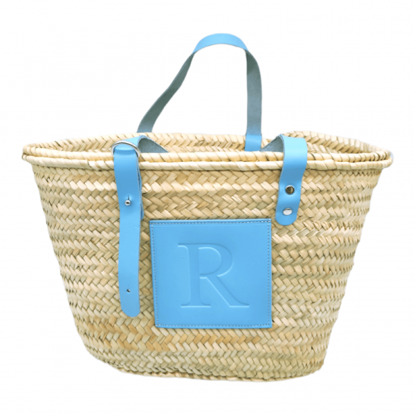 Ibiza straw basket medium color